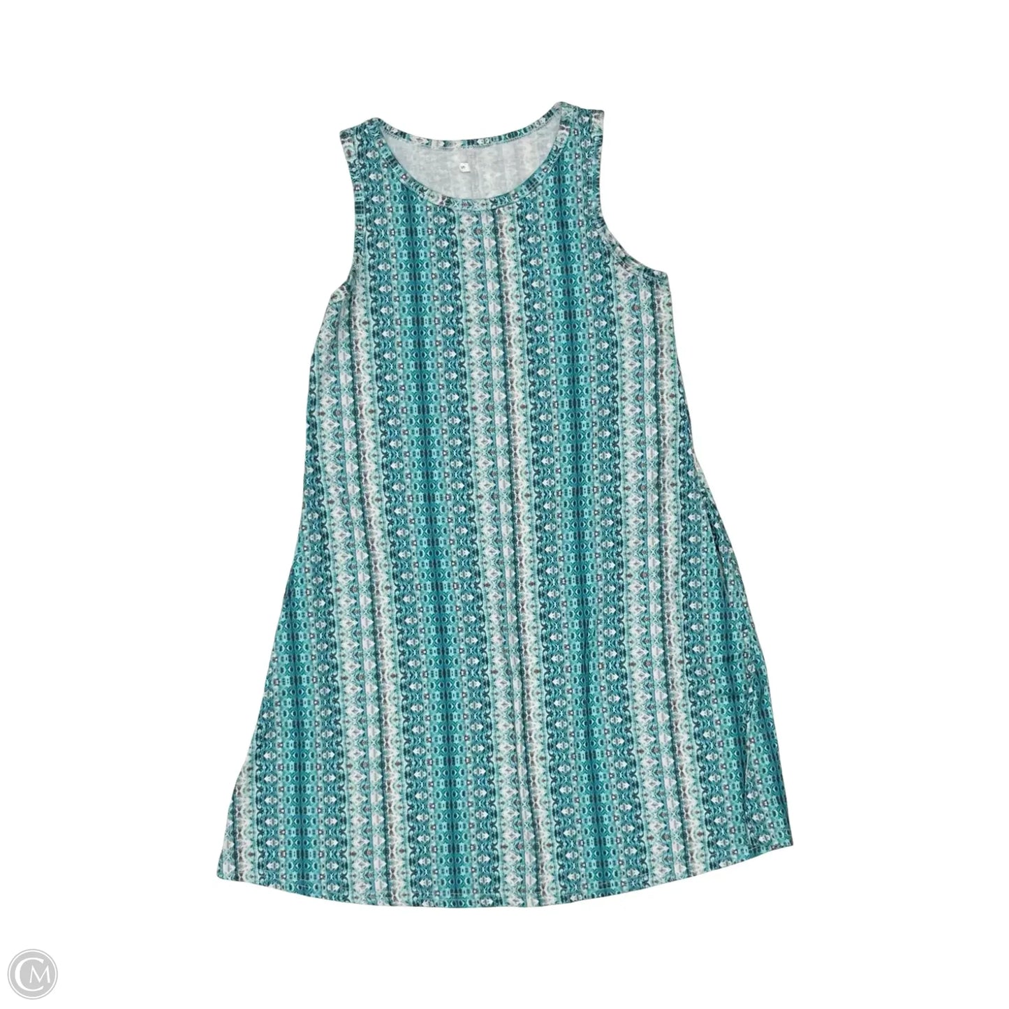Dress Casual Short By Cmf In Blue & Brown, Size: S