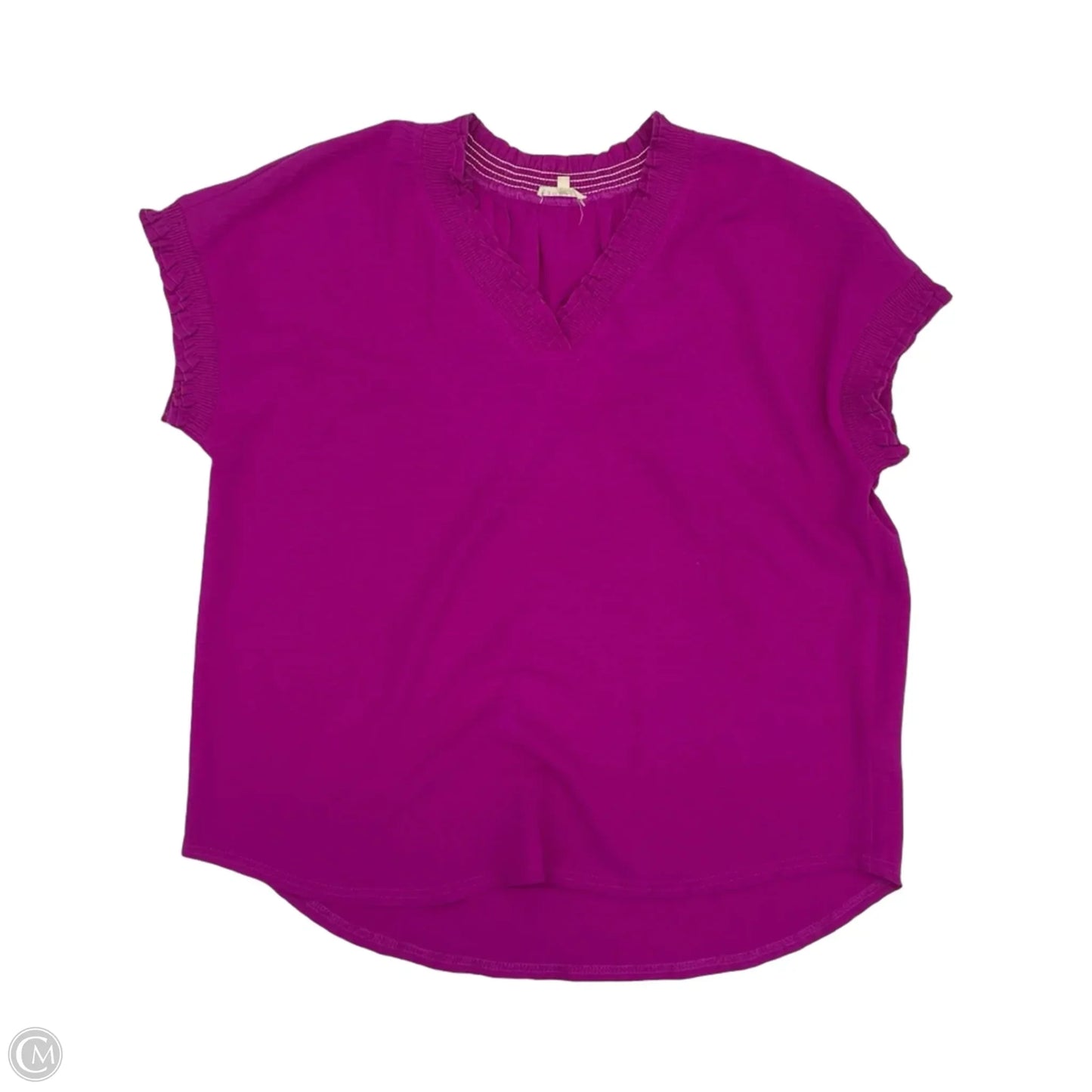 Blouse Short Sleeve By Jodifl In Pink, Size: L