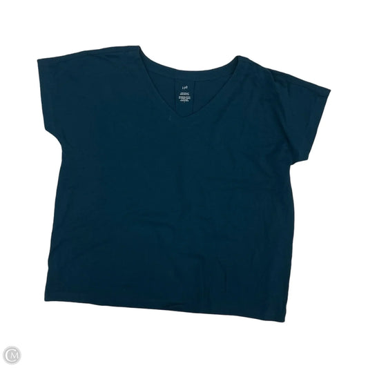 Top Short Sleeve By J. Jill In Blue, Size: L