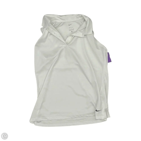 Athletic Tank Top By Nike In White, Size: L