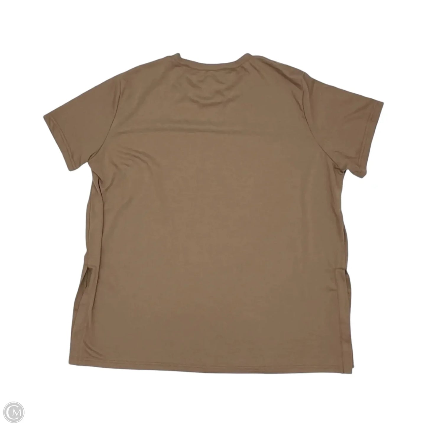 Top Short Sleeve By Cmf In Brown, Size: Xl
