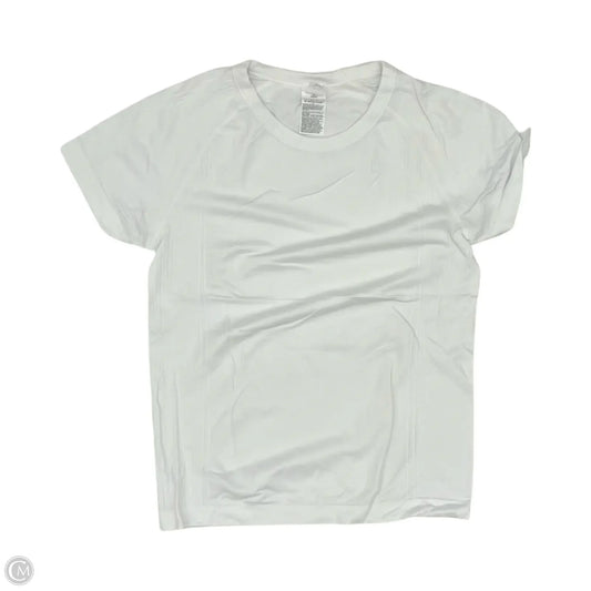 Athletic Top Short Sleeve By Old Navy In White, Size: M
