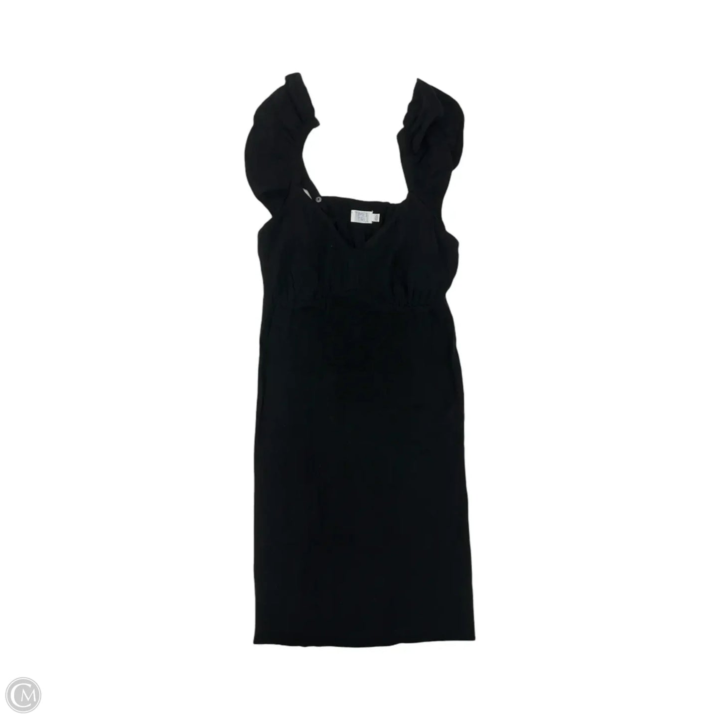 Dress Casual Midi By Time And Tru In Black, Size: M