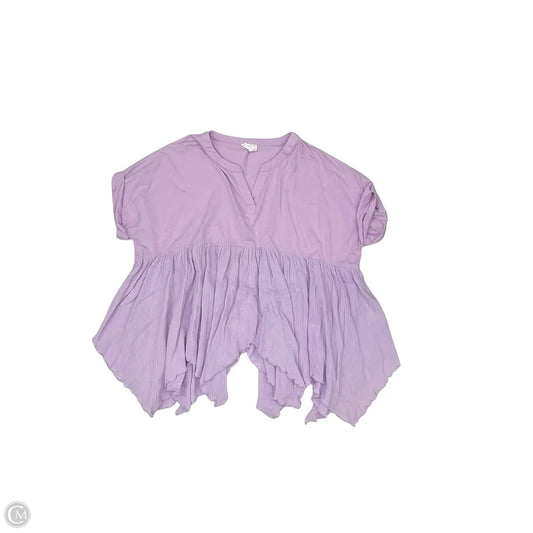 Tunic Short Sleeve By Heyson In Purple, Size: 1x