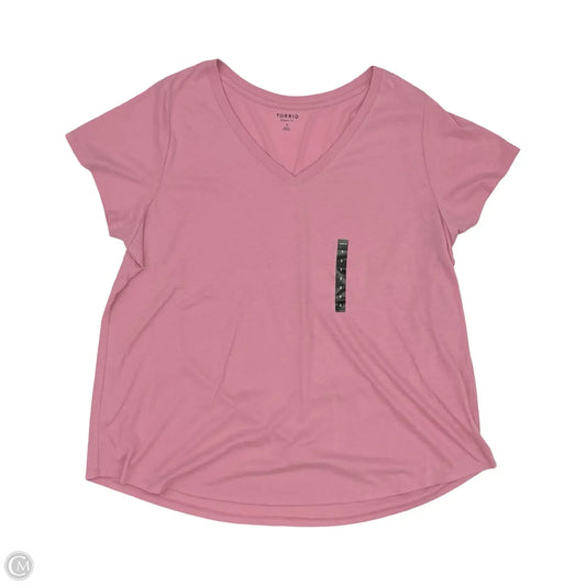 Top Short Sleeve By Torrid In Pink, Size: 3x