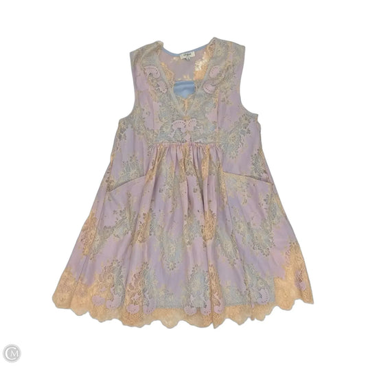 Dress Casual Short By Umgee In Orange & Purple, Size: S