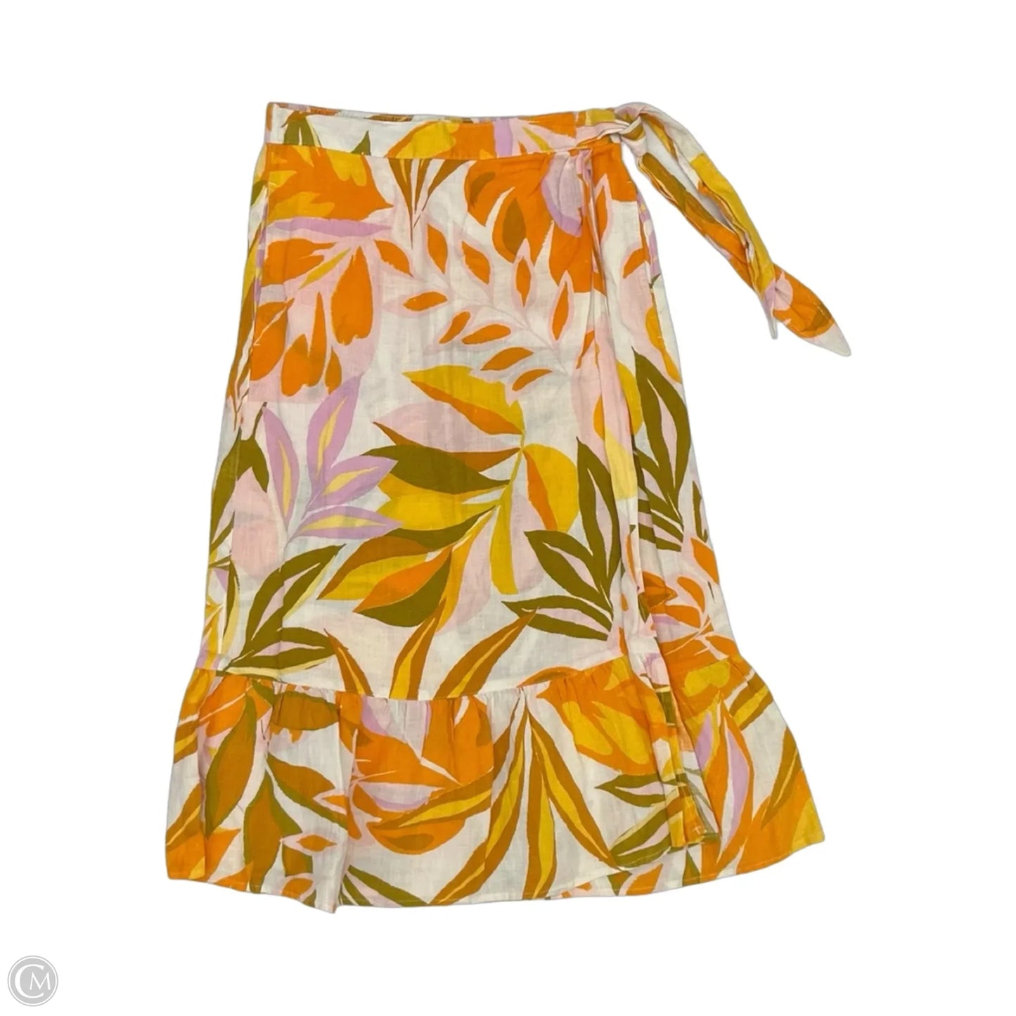 Skirt Midi By C And C In Floral Print, Size: S