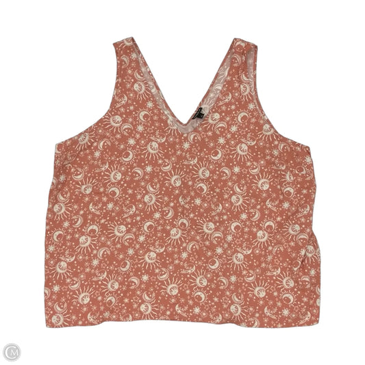 Blouse Sleeveless By Torrid In Orange, Size: 4x