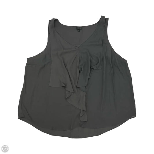 Blouse Sleeveless By Torrid In Grey, Size: 4x