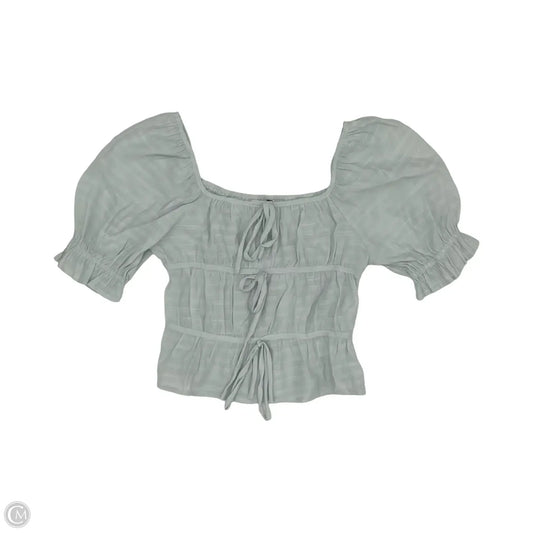 Blouse Short Sleeve By Hyfve In Green, Size: S