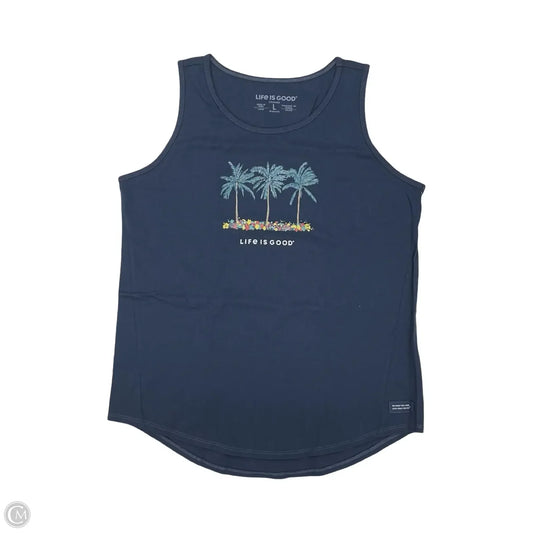 Tank Top By Life Is Good In Blue, Size: L