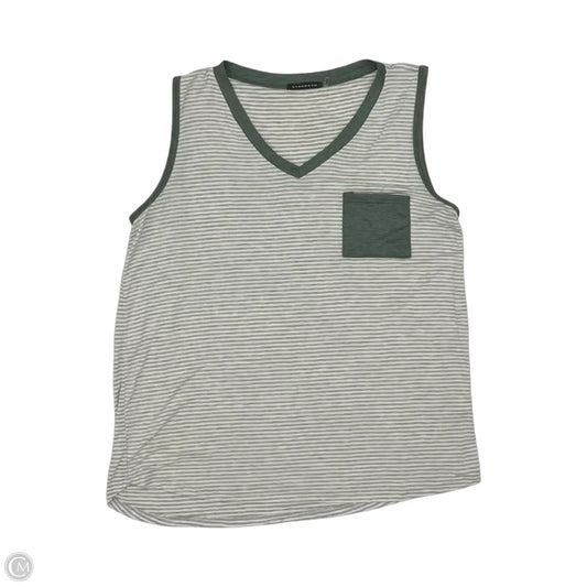 Tank Top By Staccato In Green & Grey, Size: L