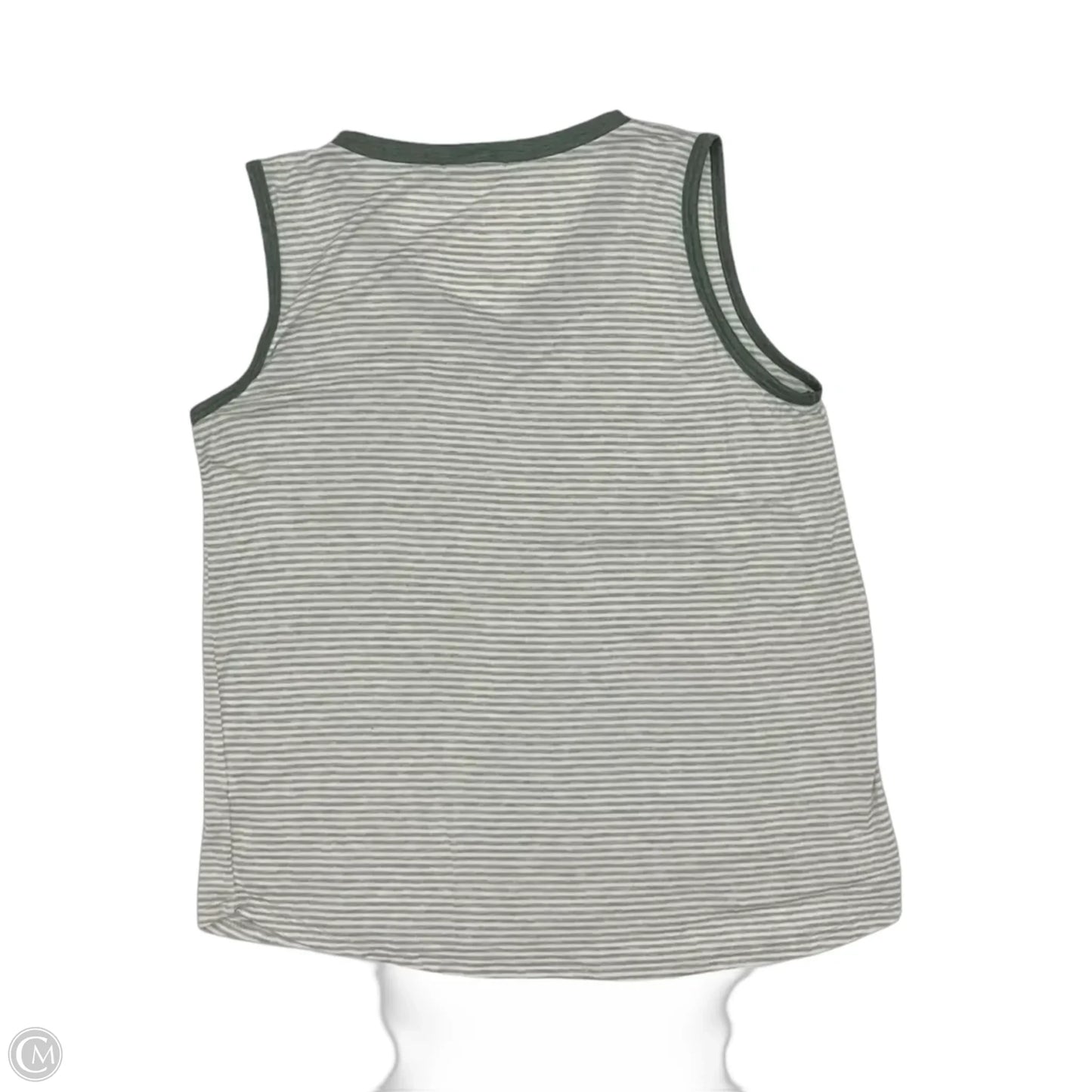Tank Top By Staccato In Green & Grey, Size: L