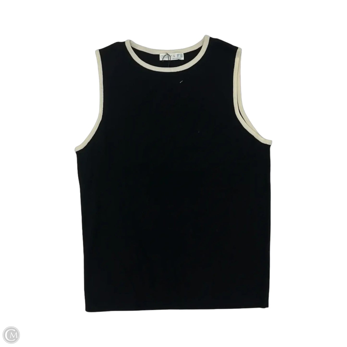 Top Sleeveless By Primark In Black & Cream, Size: L