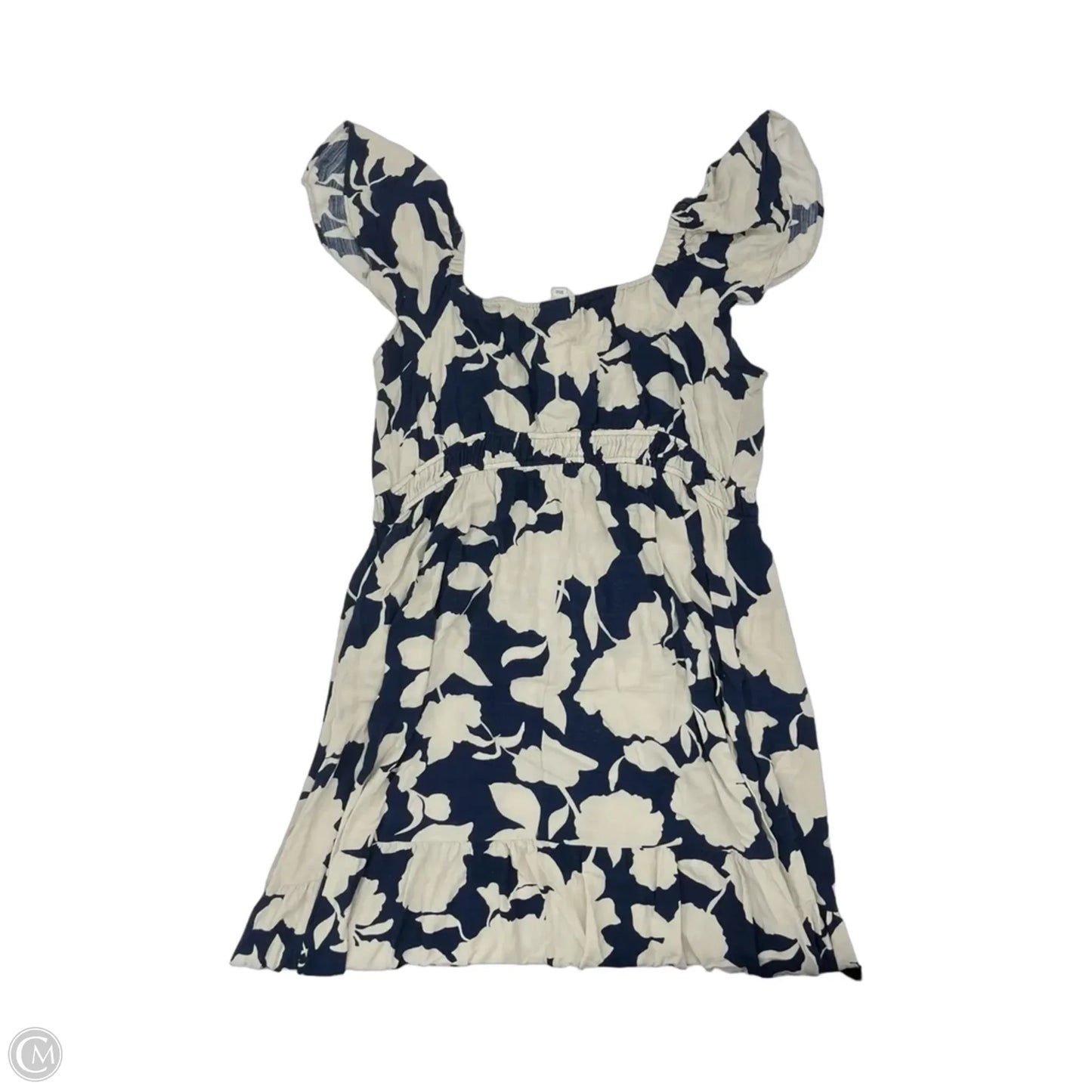 Dress Casual Midi By Ava & Viv In Blue & Cream, Size: 2x