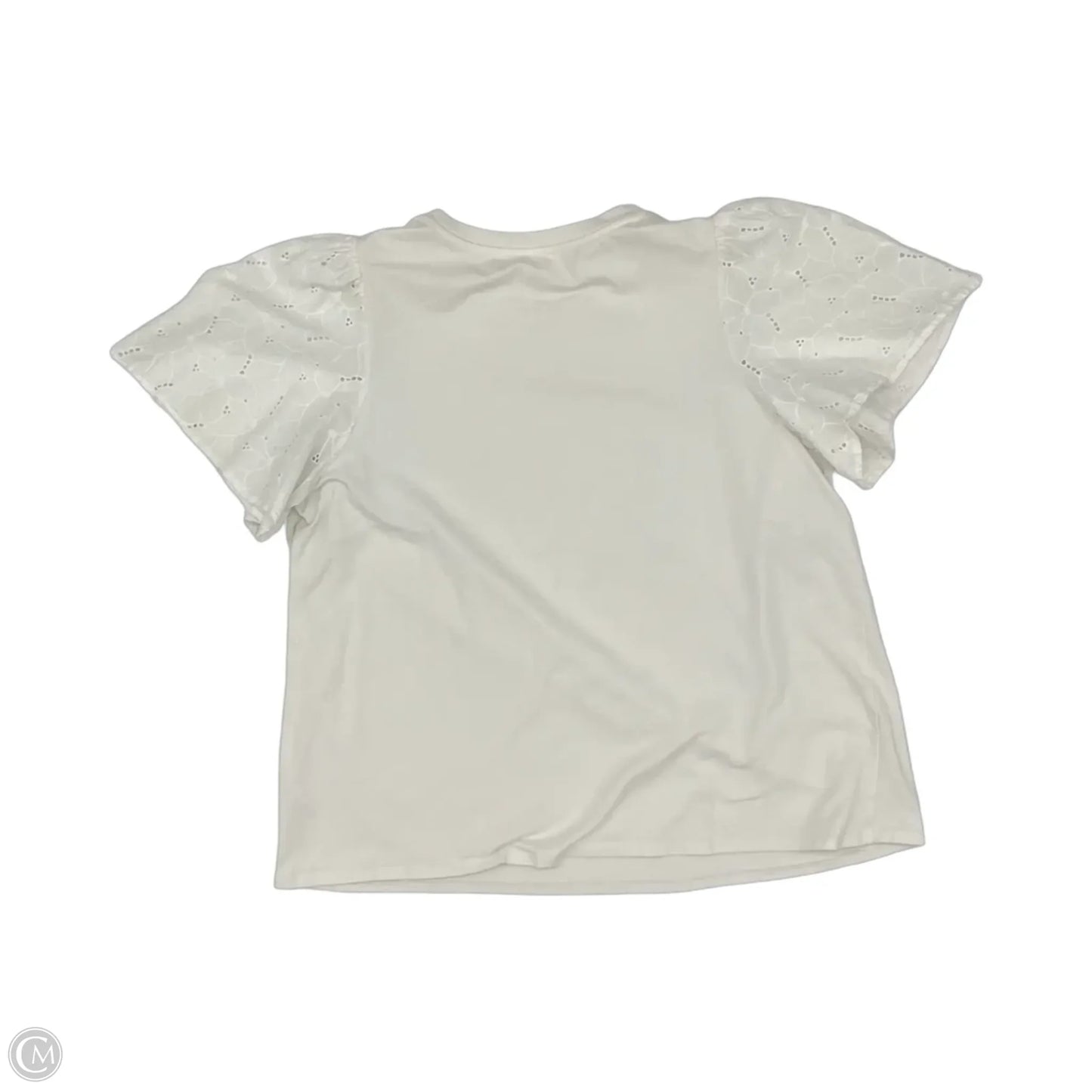 Top Short Sleeve By A New Day In Cream, Size: Xxl