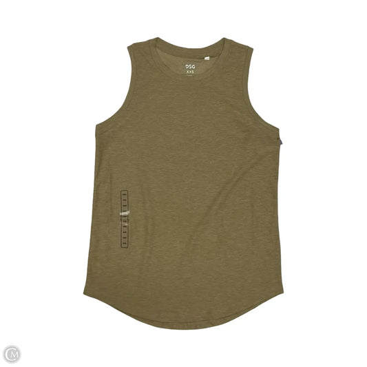 Athletic Tank Top By Dsg Outerwear In Brown, Size: Xxs