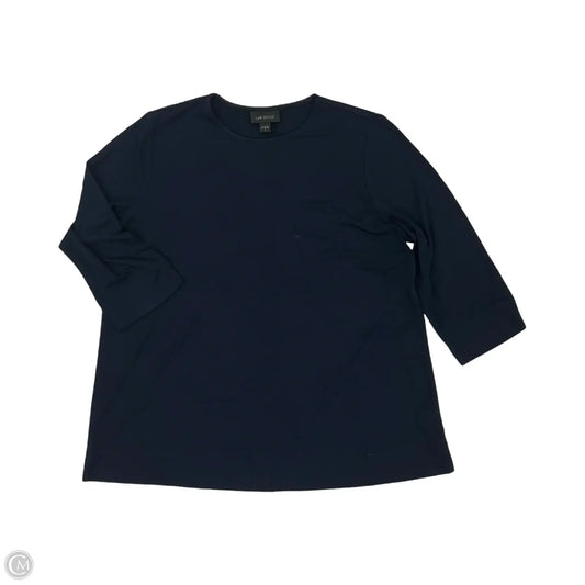 Top 3/4 Sleeve By J. Jill In Navy, Size: S