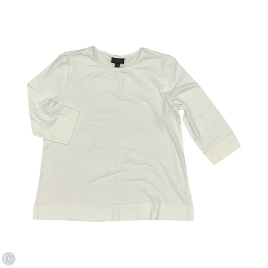 Top 3/4 Sleeve By J. Jill In Cream, Size: S
