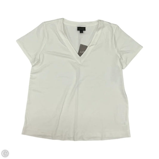 Top Short Sleeve By J. Jill In Cream, Size: S
