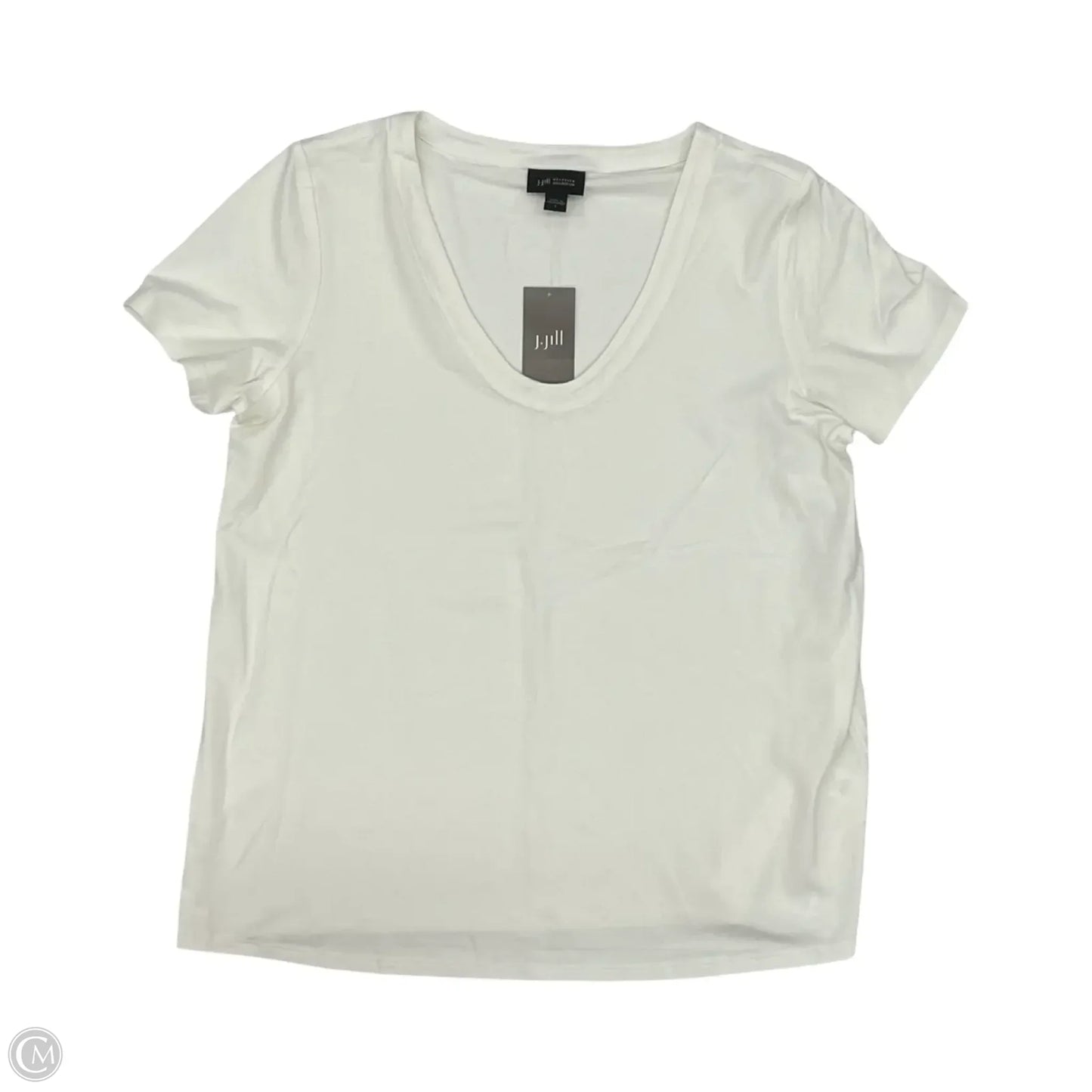 Top Short Sleeve By J. Jill In Cream, Size: S