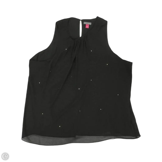 Blouse Sleeveless By Vince Camuto In Black, Size: Xl