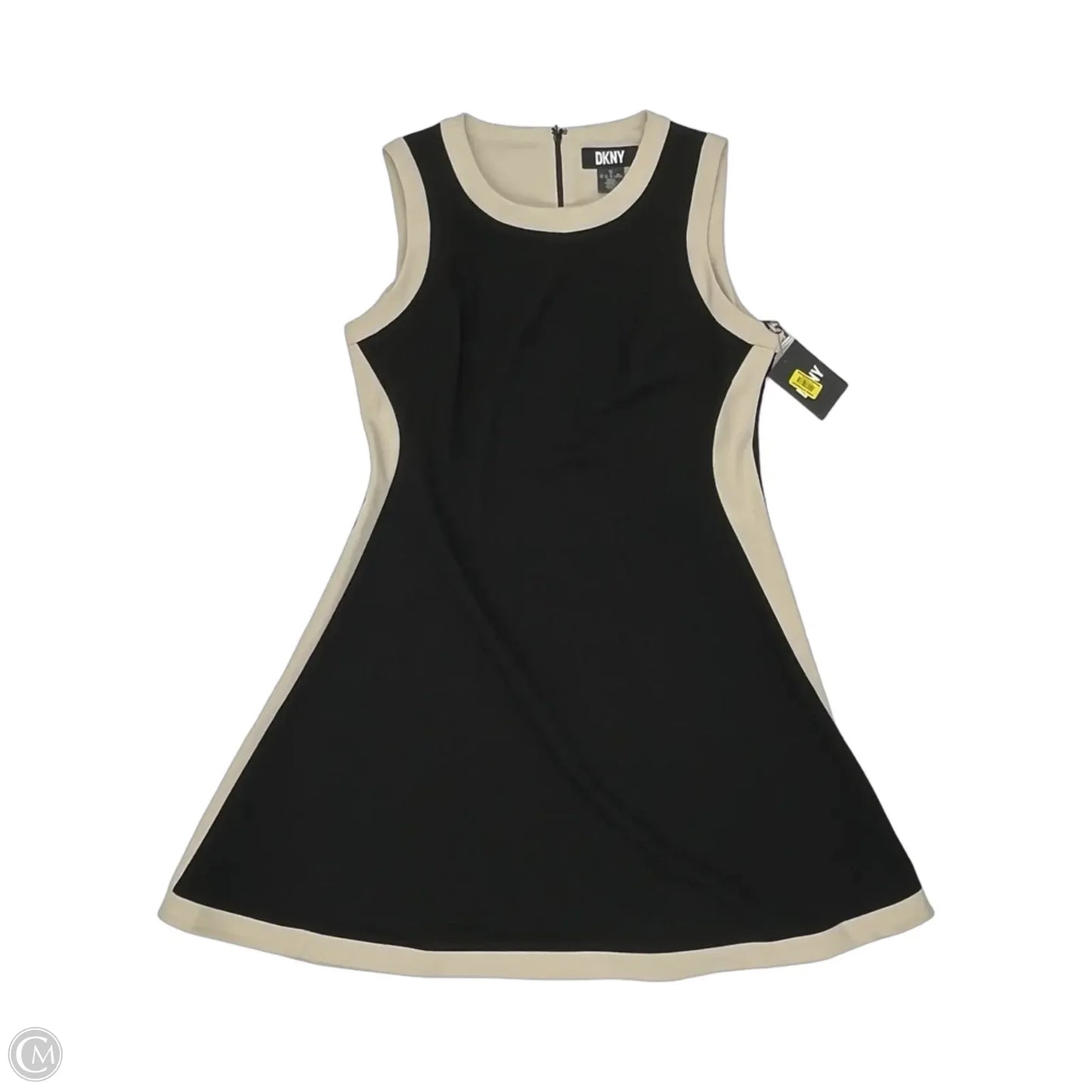 Dress Work By Dkny In Black & Tan, Size: 14