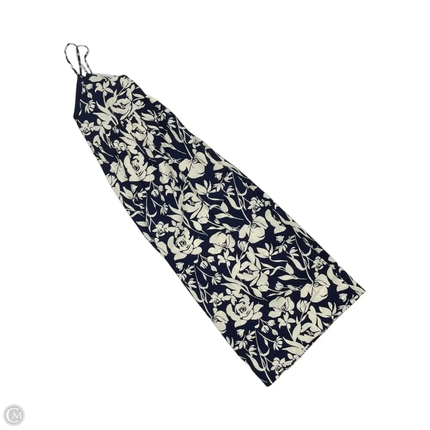Dress Casual Midi By A New Day In Blue & Cream, Size: M