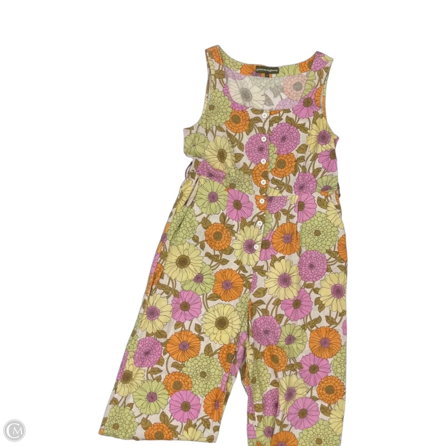 Jumpsuit By Clothes Mentor In Floral Print, Size: L