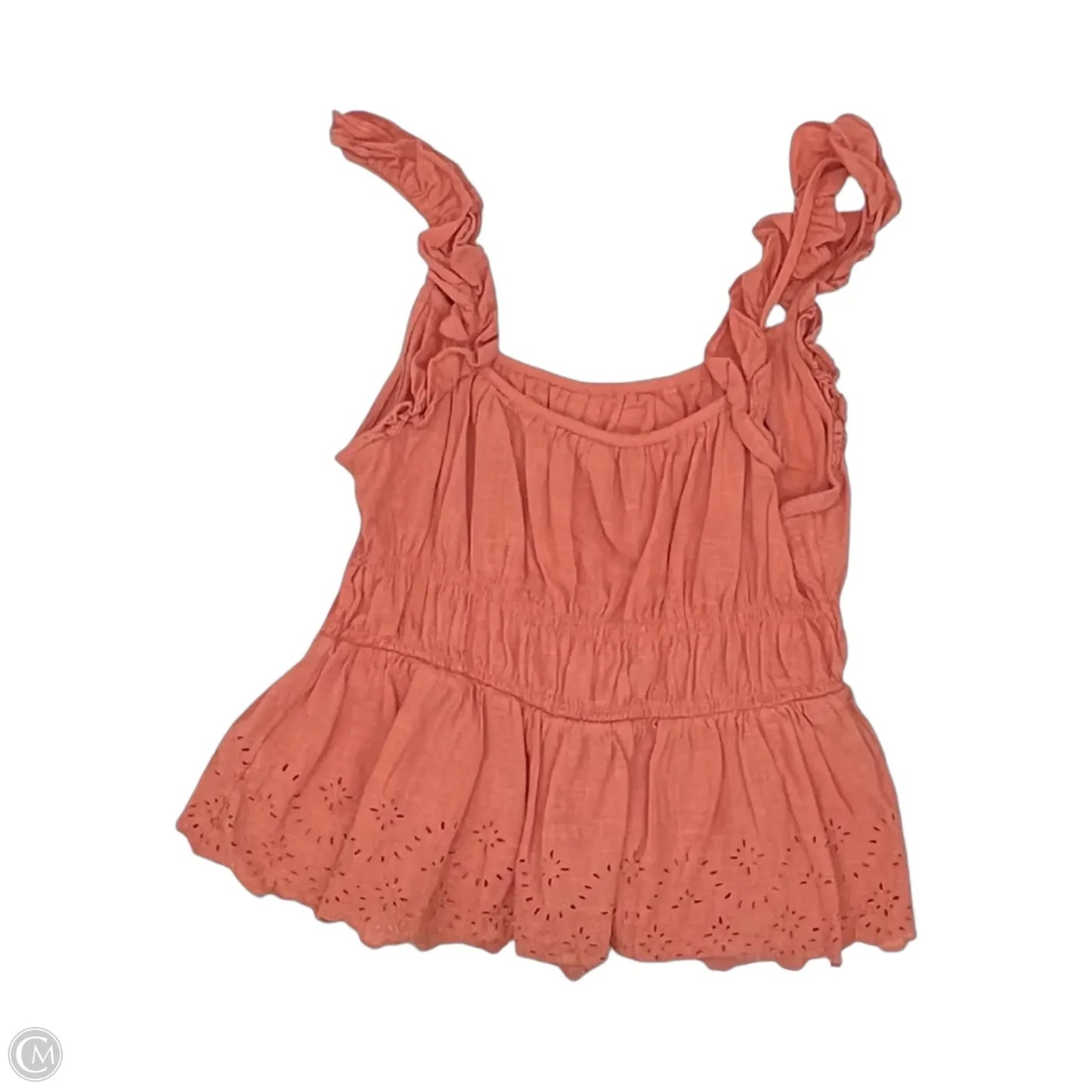 Blouse Sleeveless By Old Navy In Orange, Size: L