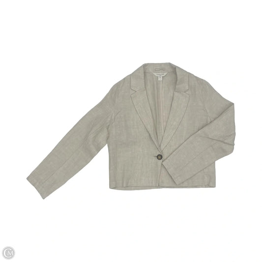 Blazer By Garnet Hill In Tan, Size: Xs