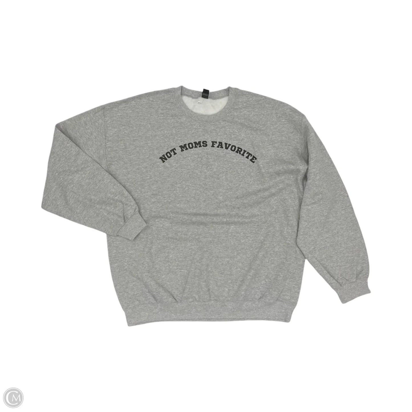 Sweatshirt Crewneck By Gildan In Grey, Size: Xl