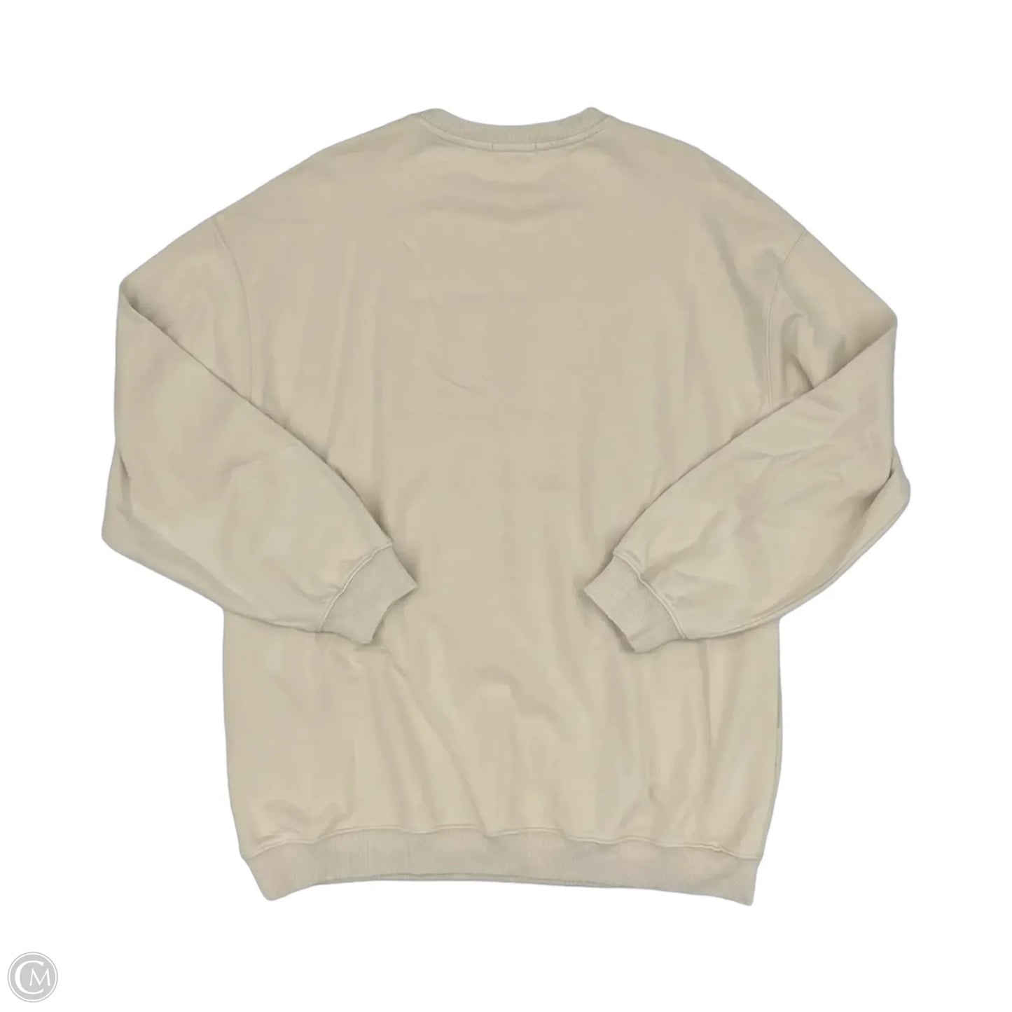 Sweatshirt Crewneck By Clothes Mentor In Tan, Size: S