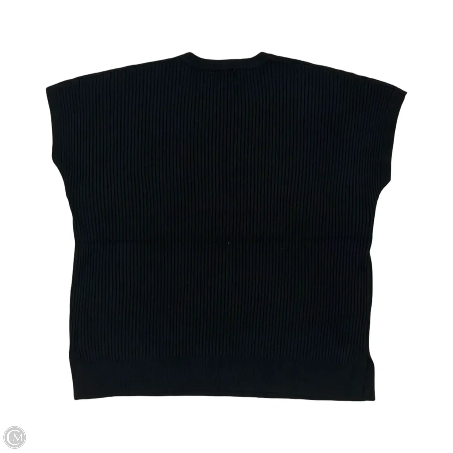 Sweater Short Sleeve By Tea N Rose In Black, Size: L