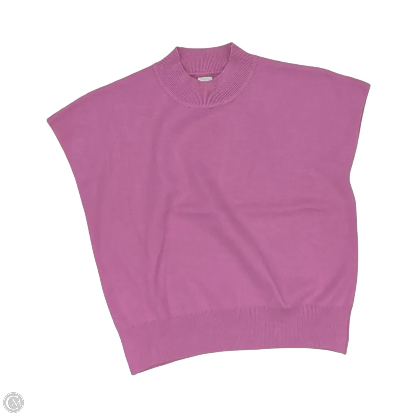 Sweater Short Sleeve By Like Love In Pink, Size: M
