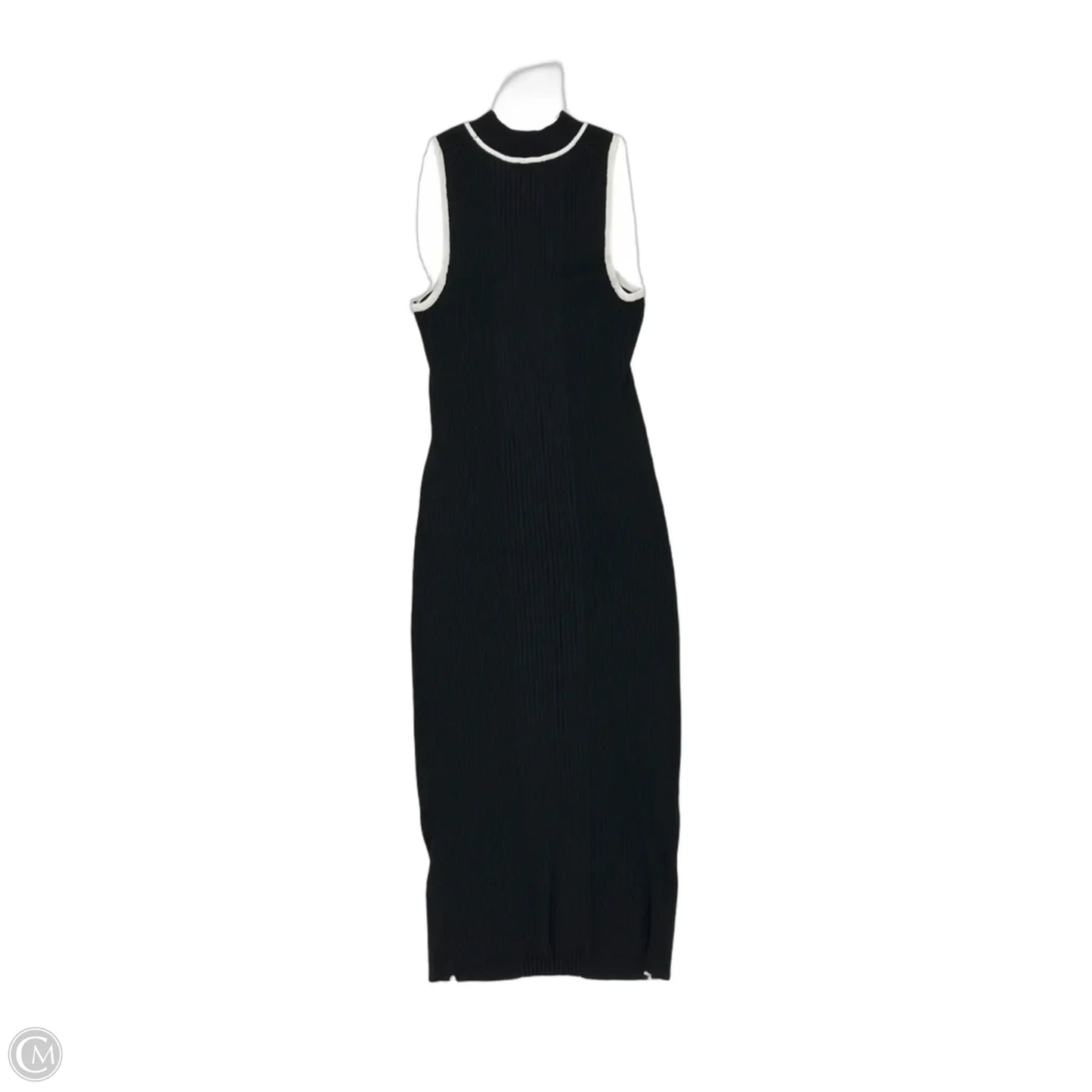 Dress Casual Midi By Clothes Mentor In Black & White, Size: M