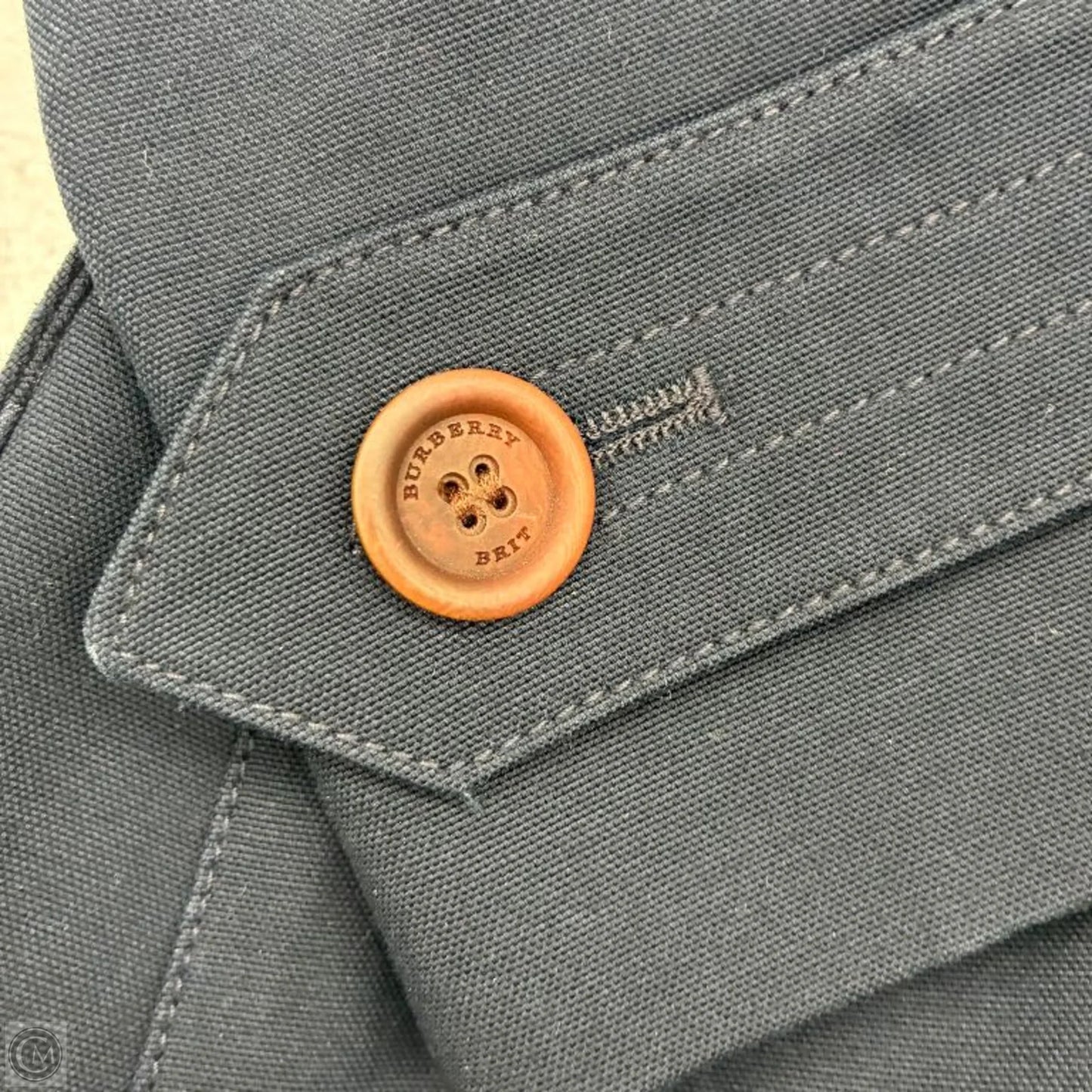 Jacket Luxury Designer By Burberry In Navy, Size: M