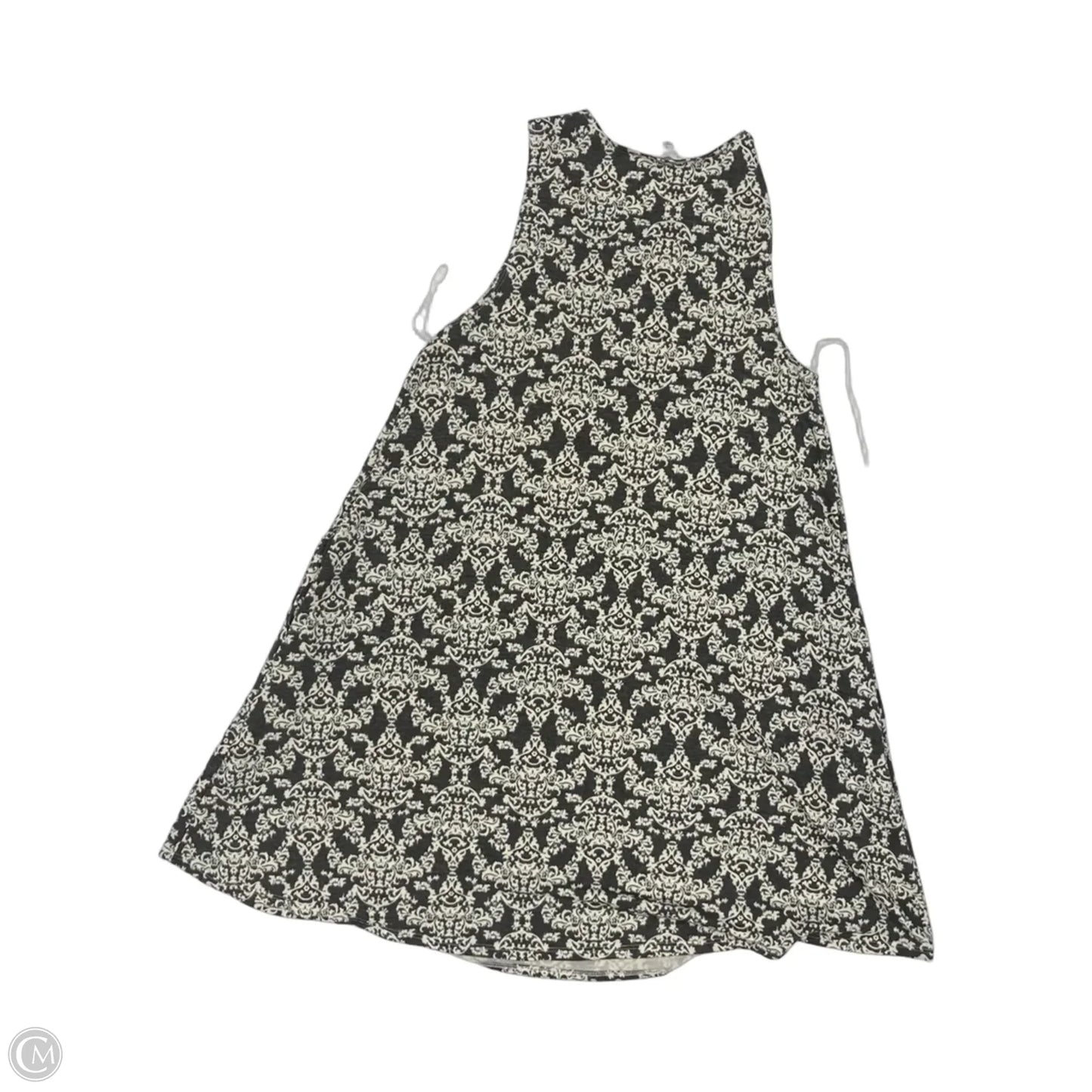Dress Casual Short By Socialite In Cream & Grey, Size: S