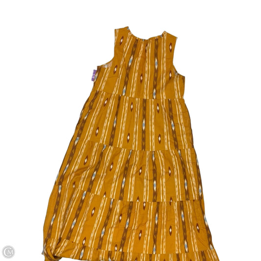 Dress Party Long By Sonoma In Brown & Yellow, Size: M