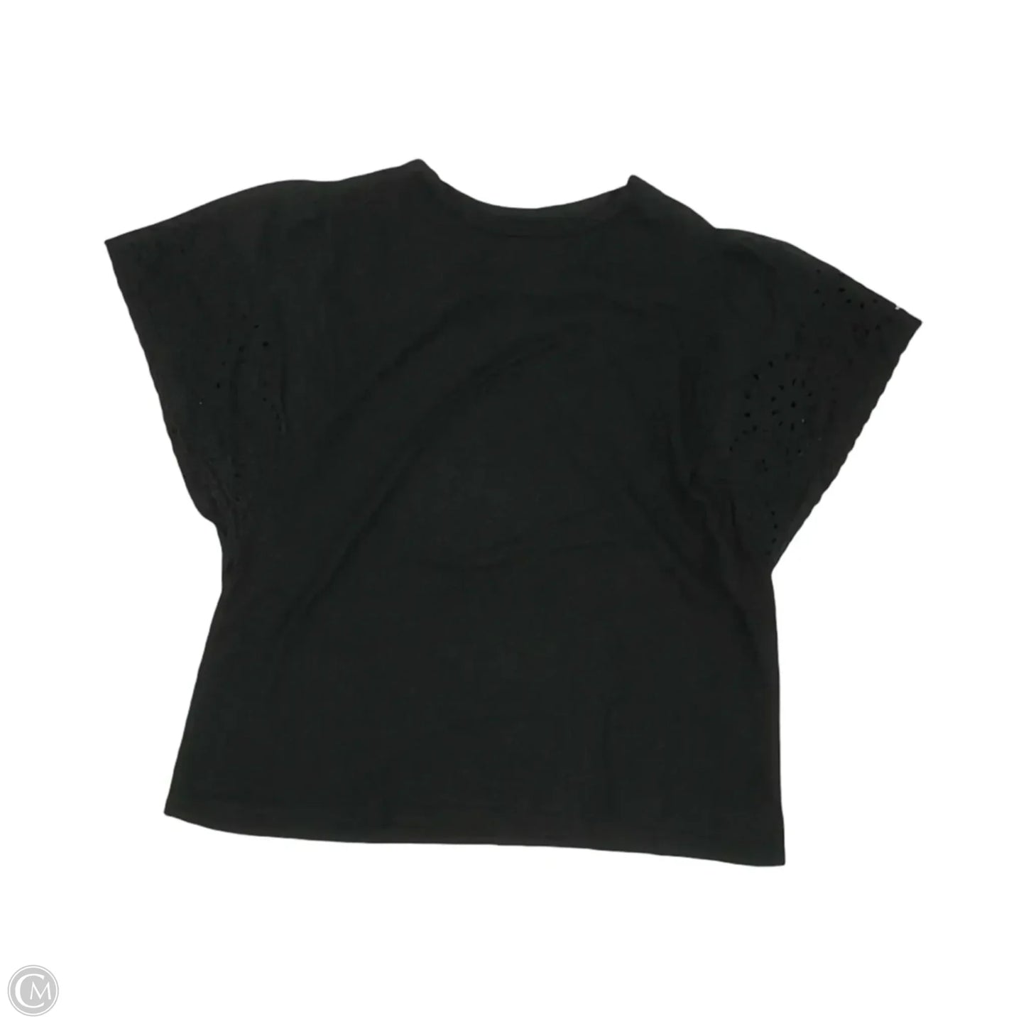 Top Short Sleeve By Gap In Black, Size: M