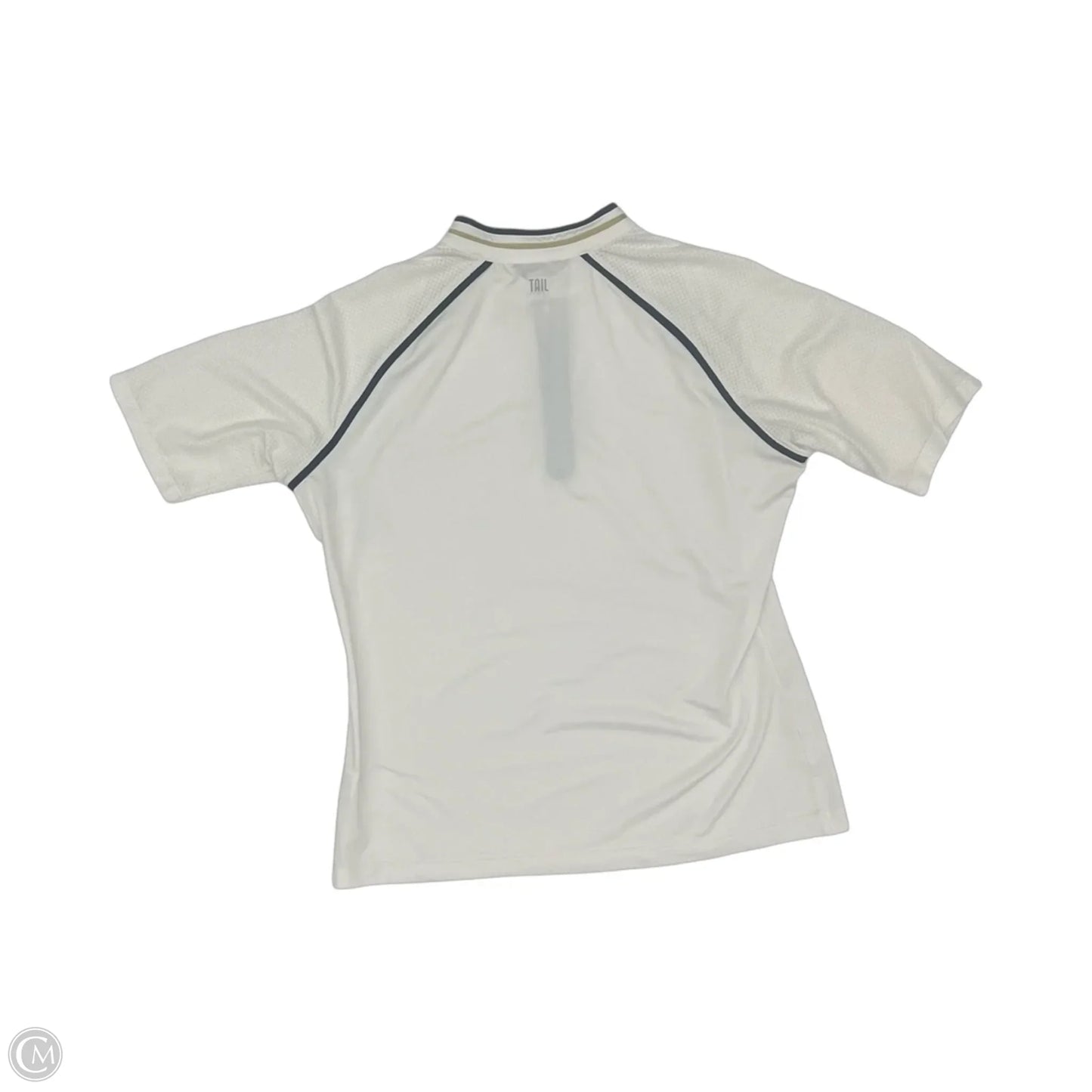 Athletic Top Short Sleeve By Tail In Cream, Size: L
