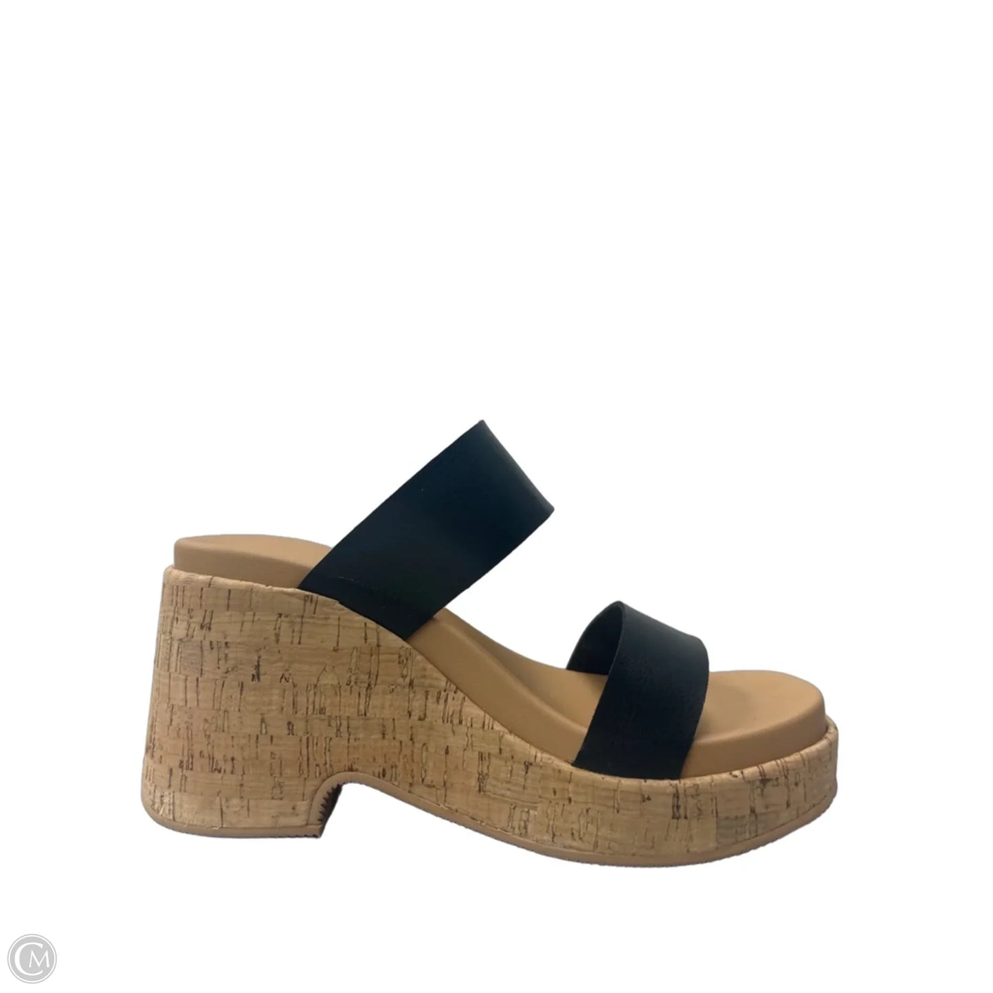 Sandals Heels Wedge By Reef In Black, Size: 8