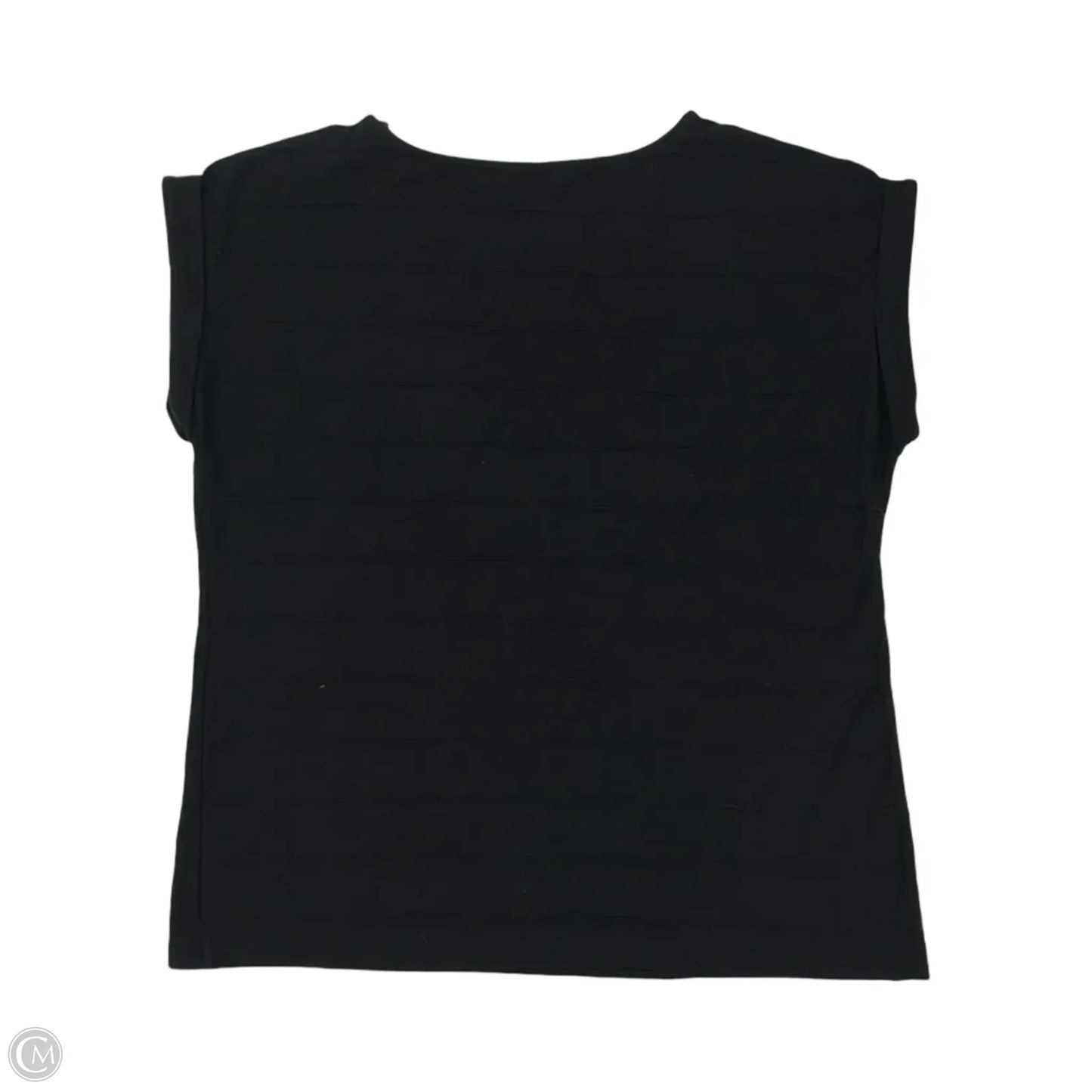 Top Short Sleeve By Liz Claiborne In Black, Size: L