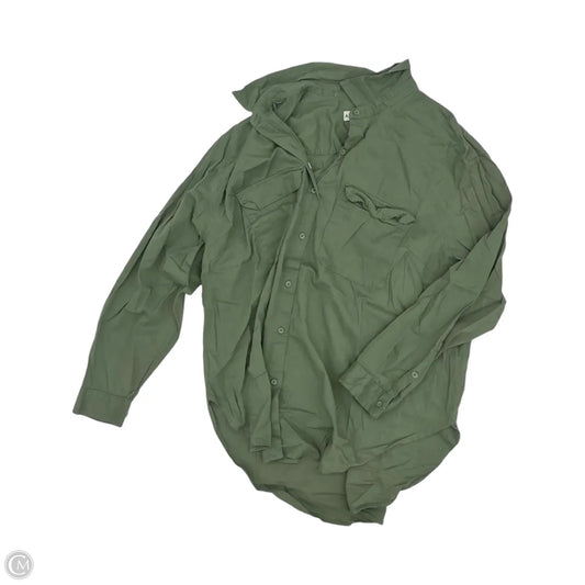 Top Long Sleeve By Ava & Viv In Green, Size: 1x