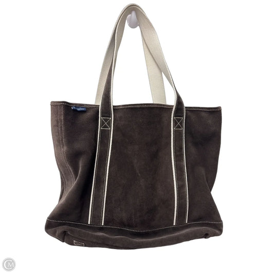 Tote Leather By Lands End, Size: Medium