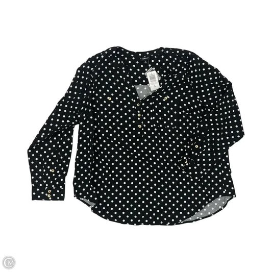 Top Long Sleeve By Torrid In Polkadot Pattern, Size: 2x
