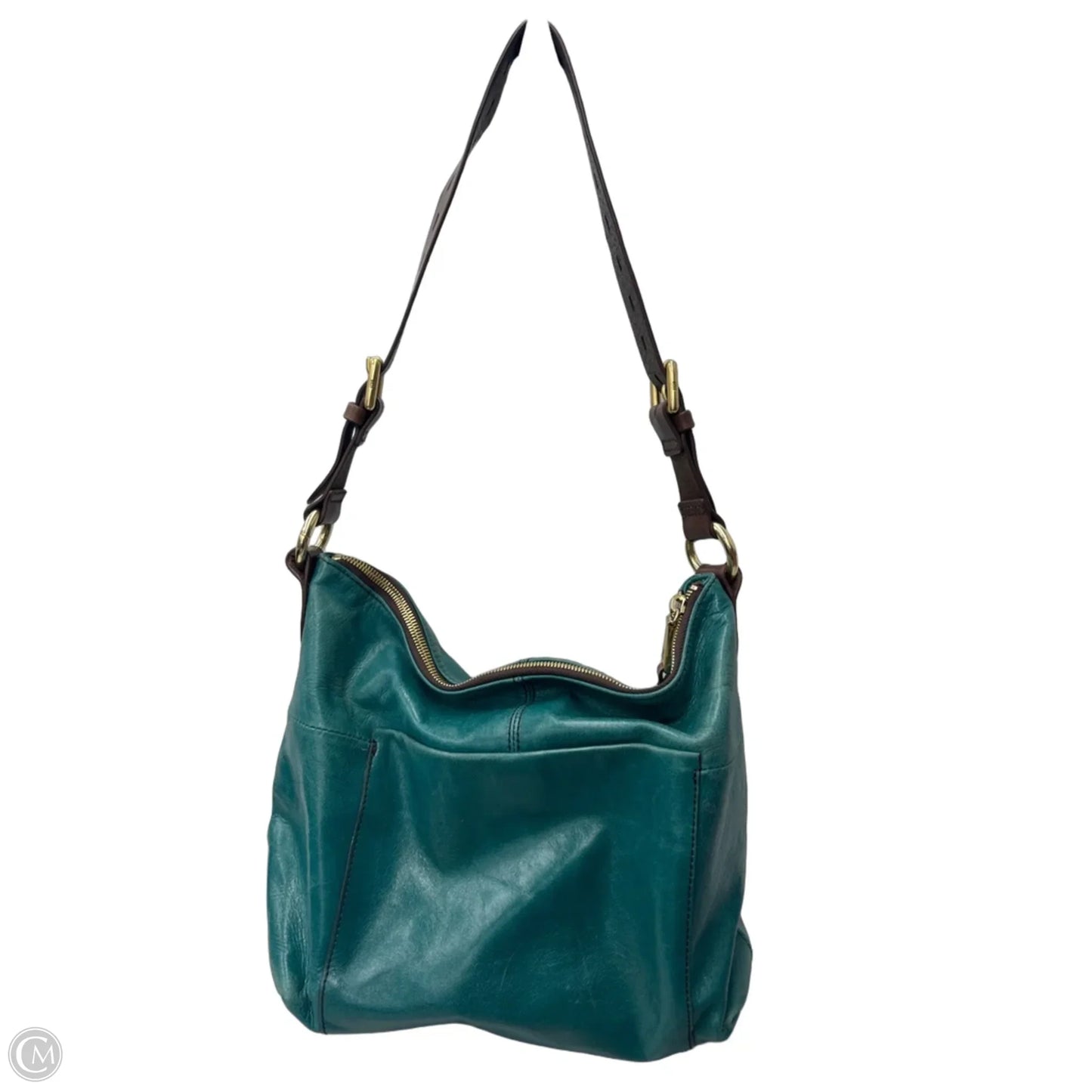 Handbag Leather By Hobo Intl, Size: Medium