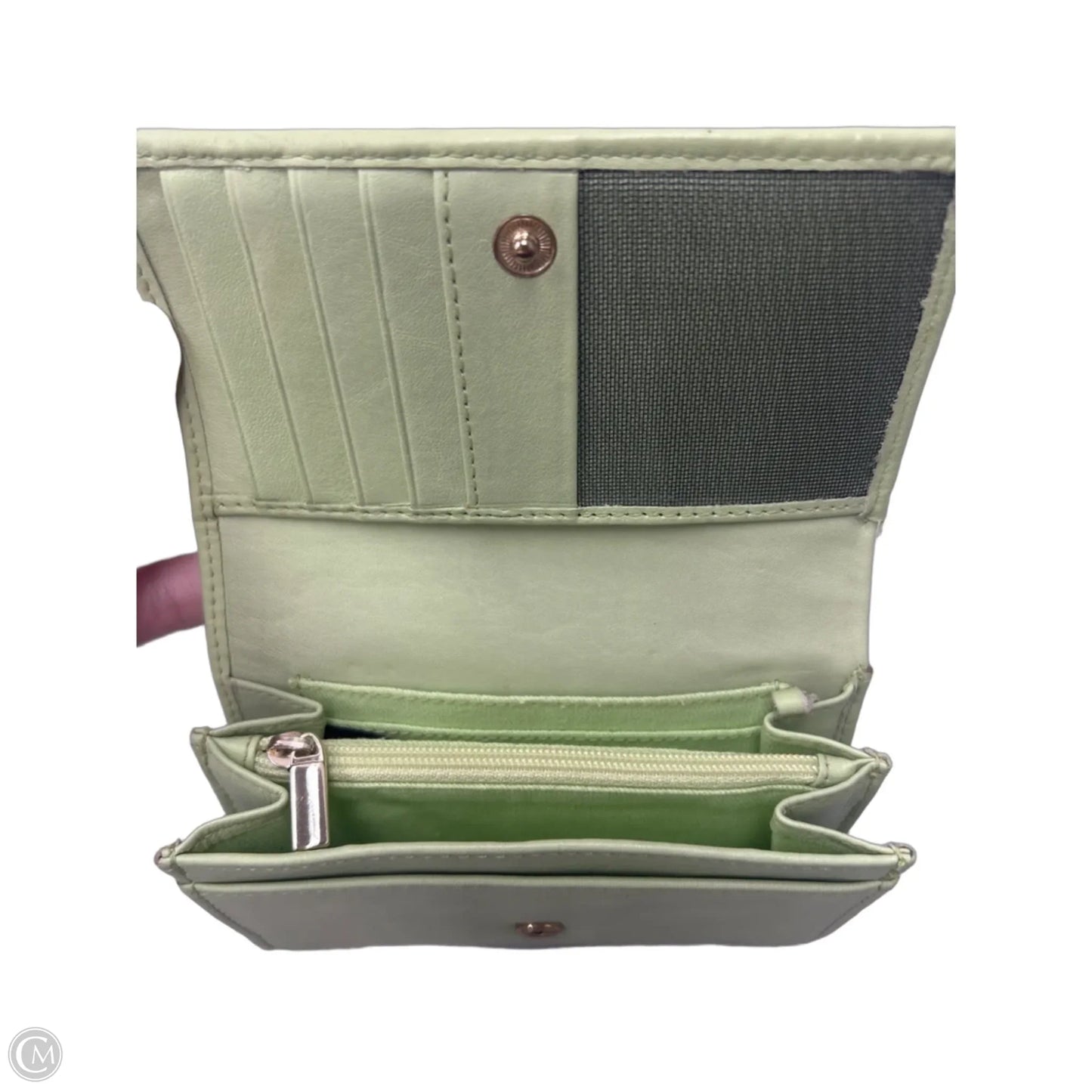 Wallet Leather By Clothes Mentor, Size: Medium