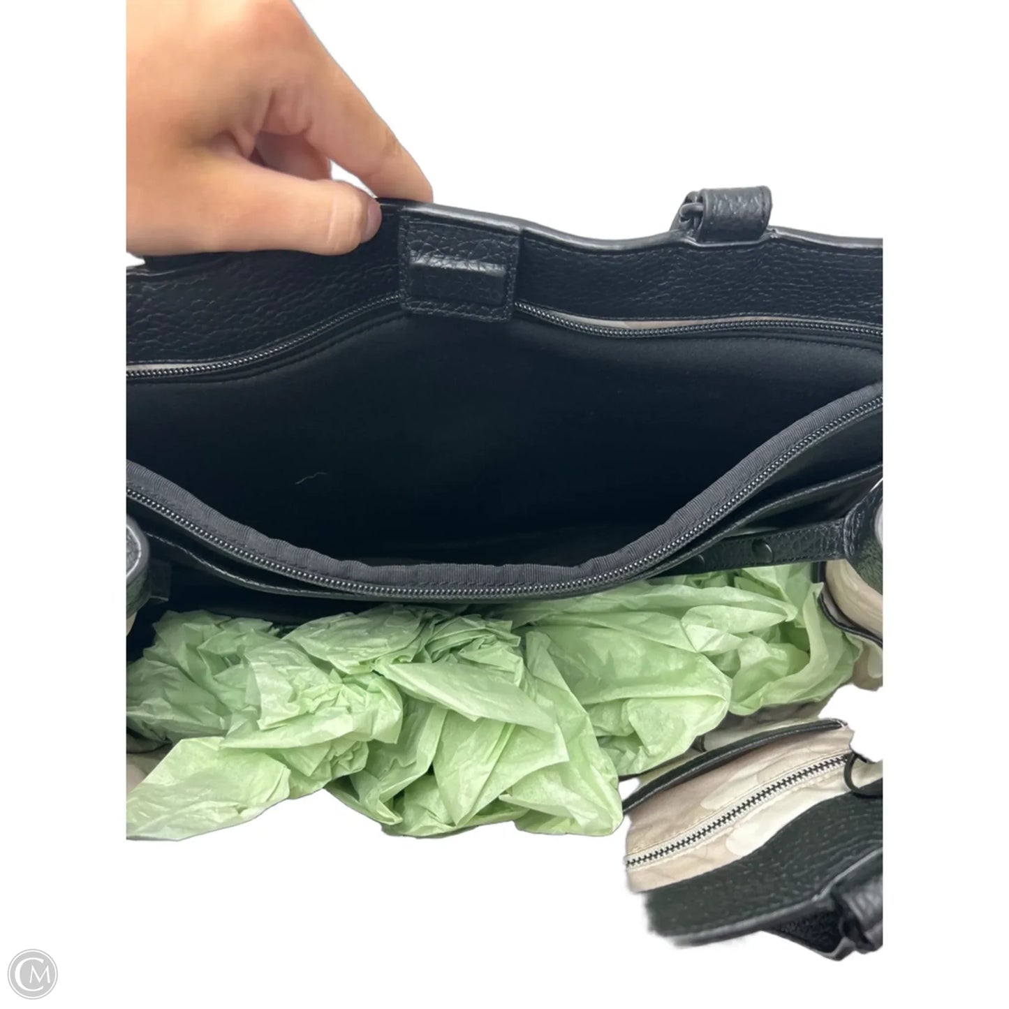 Handbag Leather By Cma, Size: Medium
