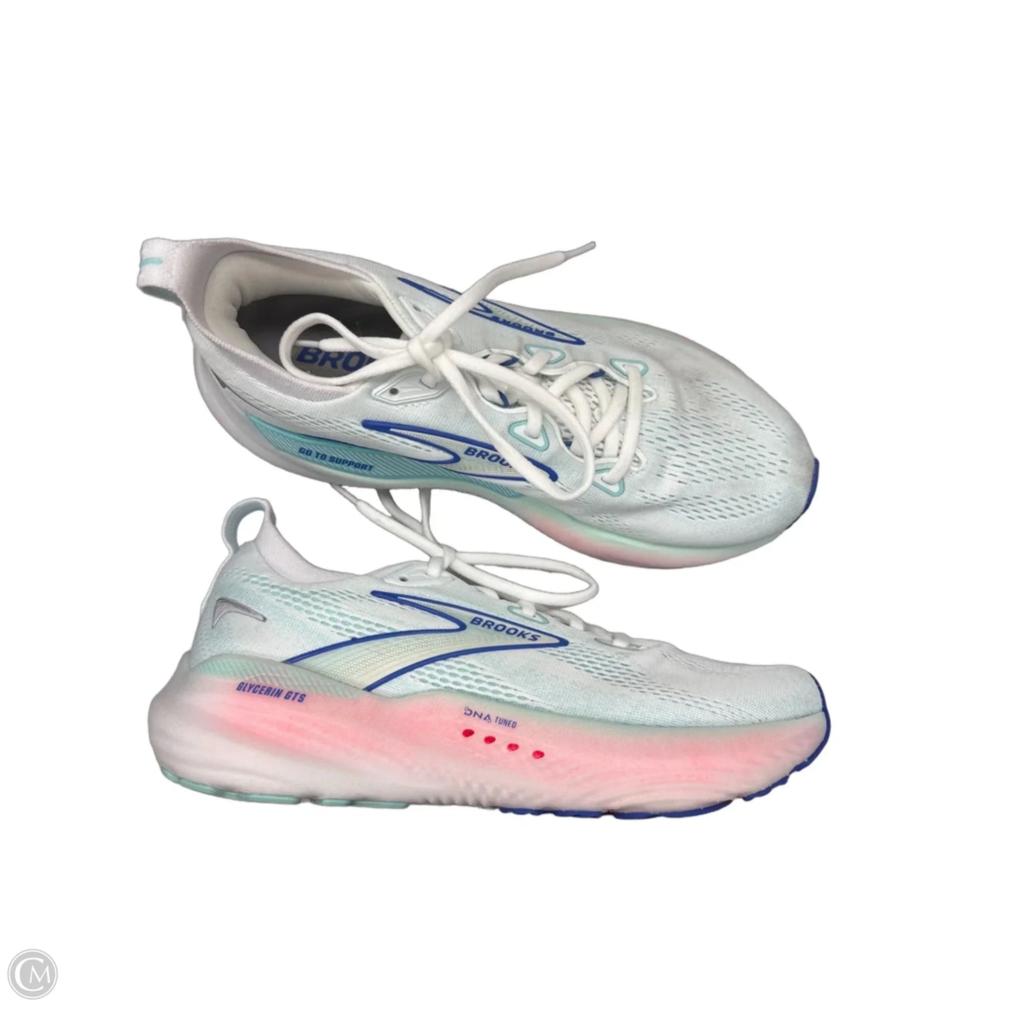 Shoes Athletic By Brooks In Blue & White, Size: 9